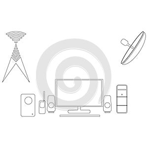 Internet digital vector network computer technology