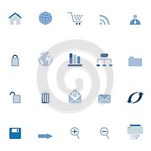 Internet, e-commerce, web icons