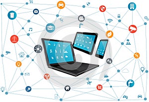 Internet of everything concept