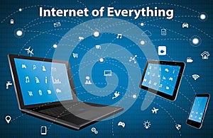 Internet of everything concept