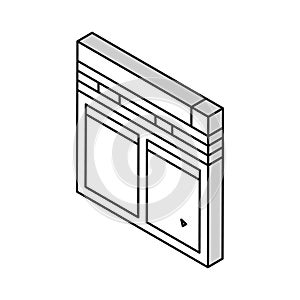 internet file hosting isometric icon vector illustration