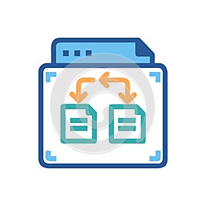 Internet File Transfer Icon for Data