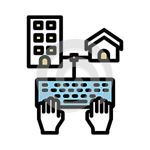 Internet fill inside vector icon which can easily modify or edit