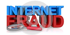 Internet fraud on white