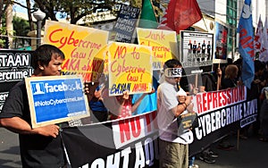 Internet freedom law protest in Manila, Philippines
