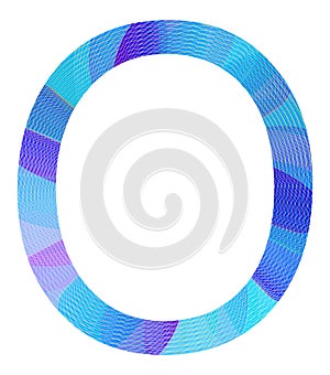 Internet Geometric Mesh Letter O