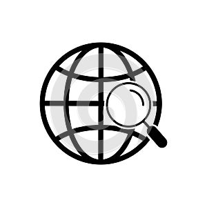 internet - globe icon vector design template