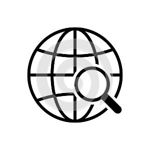 internet globe icon vector design template in white background