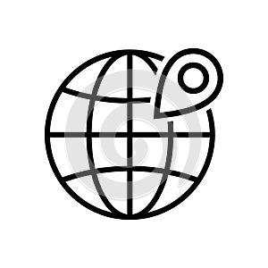 internet globe icon vector design template in white background