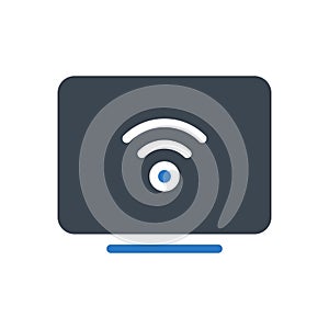 Internet glyph color icon