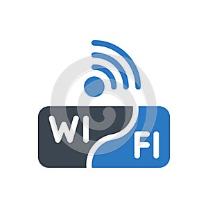 Internet glyph color icon