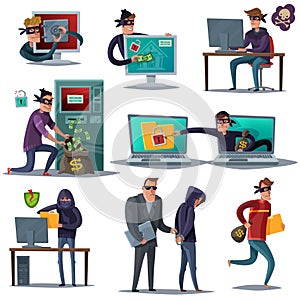 Internet Hacker Security Composition Set