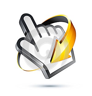 Internet Hand Cursor and Arrow