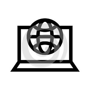 Internet icon or logo isolated sign symbol vector illustration