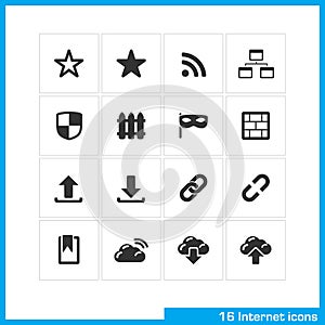 Internet icon set.