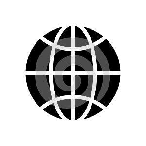 Internet vector glyph flat icon