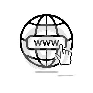 Internet icon illustration