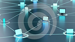 Internet information technology concept