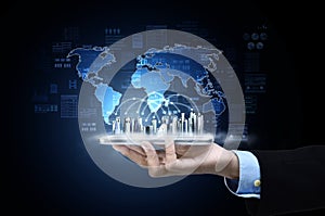 Internet information technology concept