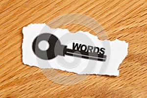 Internet keywords concept