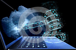 Internet law concept