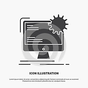 Internet, layout, page, site, static Icon. glyph vector gray symbol for UI and UX, website or mobile application