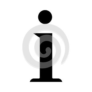 Internet letter symbol silhouette style icon