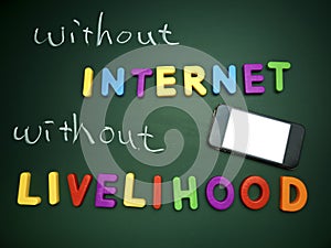 Without internet without livelihood photo