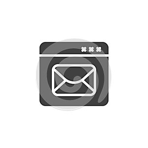 Internet mail vector icon