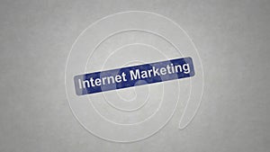 Internet marketing animation title reveal
