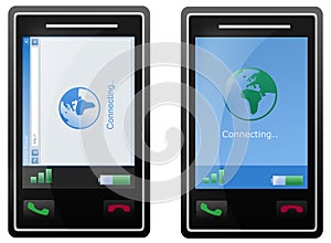 Internet mobile phone screen