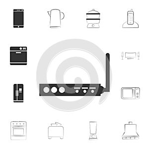 internet modem icon. Detailed set of household items icons. Premium quality graphic design. One of the collection icons for websit