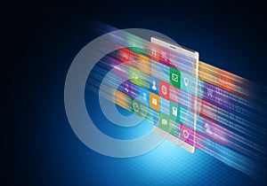 Internet multimedia on smart phone