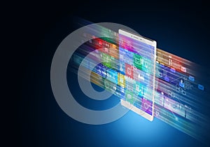 Internet multimedia on smart phone