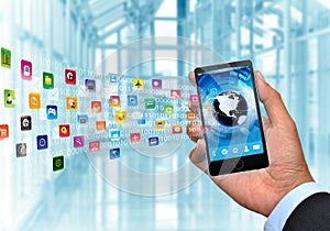 Internet and multimedia smart phone