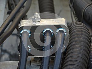 Internet network cable connection, telecommunication tower