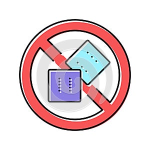 internet online app addiction color icon vector illustration