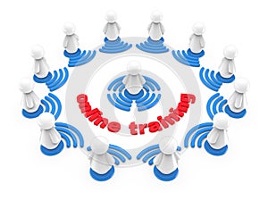Internet online training concept