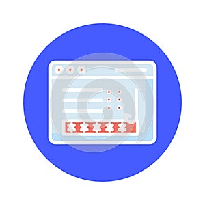 Internet password Isolated Vector icon which can easily modify or edit