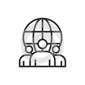 Internet providers, icon in line design. Internet, providers, service, broadband, network, ISP, connection on white photo