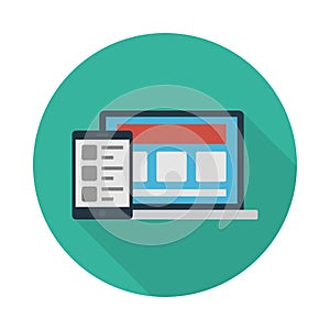 Internet reception  vector flat icon