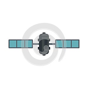 Internet satellite icon flat isolated vector