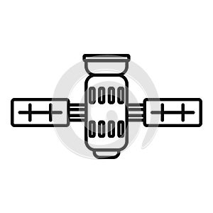 Internet satellite icon, outline style