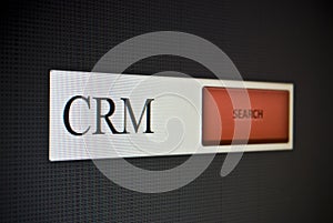 Internet search bar with phrase CRM