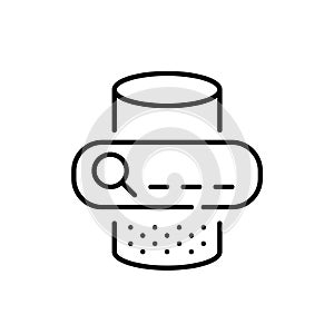 Internet search using personal assistant speaker. Pixel perfect, editable stroke