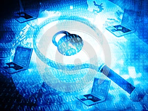 Internet security concept