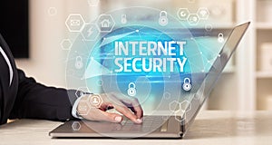 internet security and data protection concept