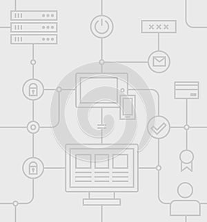 Internet Security Grey Pattern