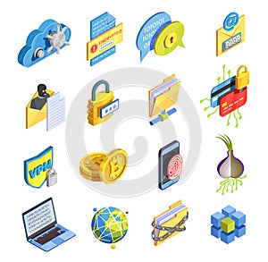 Internet Security Icon Set