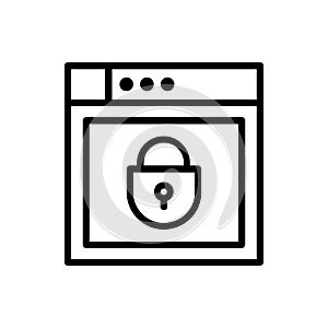 Internet security icon vector. Antivirus illustration sign. Protection symbol or logo.